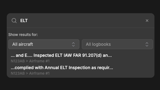 LogbookSearch